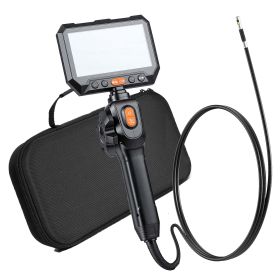 2-Way Dual-Lens Articulating Endoscope with Light, 1080P HD Industrial Borescope Inspection Camera with 0.24-inch Slim Articulated Probe