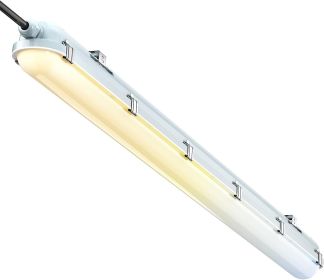 4FT LED Vapor Tight Light Fixture, 1-Pack, 10-in-1 Adjustable (4 Power/5CCT), 7800LM, IP65 Waterproof Dustproof, AC100-277V, ETL Certified