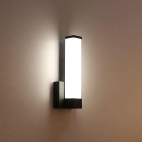 Black Wall Sconce for House Decor LED Wall Lights for Bedroom Bedside Wall Lamp Modern Indoor LED Hallway Sconces Wall Lighting 12" Inch Height 1