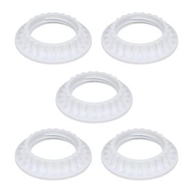 E27/E26 Universal Lamp Holder Multi Functional Accessory Set Including Threaded Locking Ring/Dustproof Covering Ring/Lamp Holder Fixing Ring/Lamp