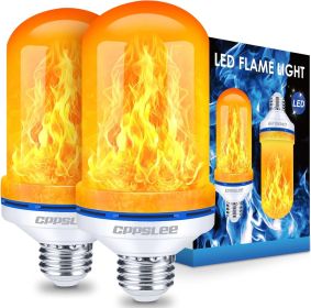 Halloween Decorations Upgraded LED Flame Light Bulbs, 4 Modes Fire Flame Bulb, E26 Base Flickering Light Bulbs