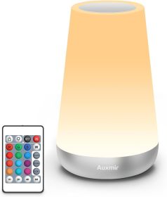 Night Light for Kids Baby, 2500mAh13 RGB Colors & 5 Brightness, Portable Rechargeable LED Bedside Lamp for Baby Nursery