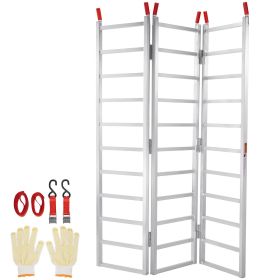 Aluminum Ramps, 1500 lbs, Tri-Fold Ramp with Load Straps, Folding Loading Ramp for Motorcycle, Tractor, ATV/UTV, Trucks, Lawn Mower, Snow Blower