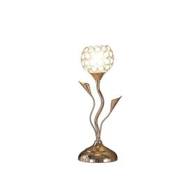 Modern Simply Glam Metal Table Lamp for Bedroom Decor (Color: As pic show, type: Style A)