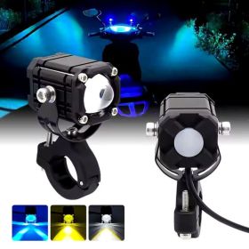 2pcs M5 Spotlight Ultra Bright LED Fog Lights, Headlights, Motorcycles, Cars, Projectors, Waterproof, Universal, Suitable For Motorcycles, SUV, S (Option: 2pcs)